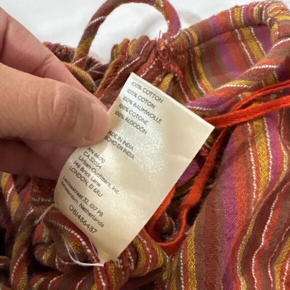 Free People Womens XS Sundaze For Surfin Jumpsuit Striped Beachy Boho Gyspy - Picture 9 of 12